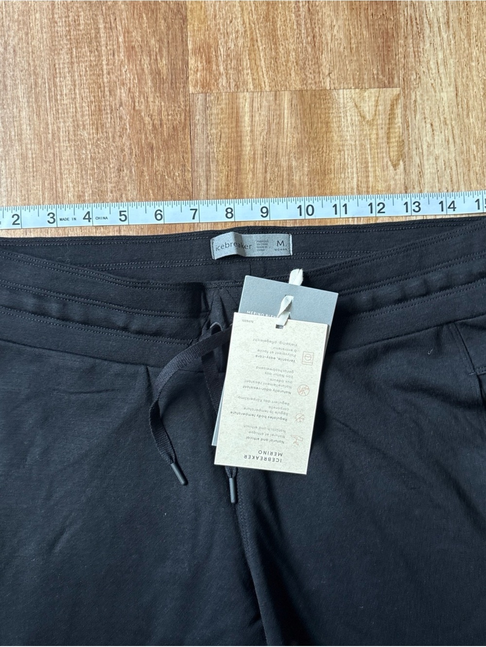 Women’s ICEBREAKER MERINO CRUSH PANTS SWEATPANTS Black Medium - Picture 9 of 10